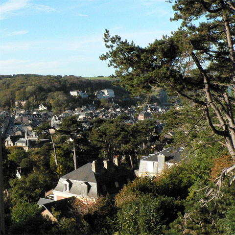 vue toits etretat