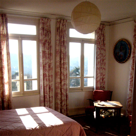 vue chambre rouge